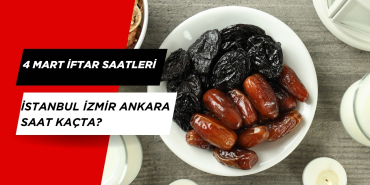 4 Mart İftar Saatleri. İstanbul İzmir Ankara İftar Saatleri
