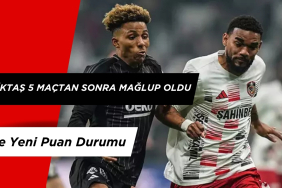 Beşiktaş 5 Maçtan Sonra Mağlup Oldu. İşte Yeni Puan Durumu