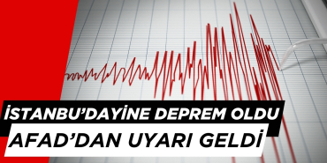 Son Dakika: İstanbul’da Yine Deprem Oldu, AFAD'dan Uyarı Geldi!