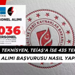 EÜAŞ'a 601 Teknisyen, TEİAŞ’a ise 435 Tekniker Personel Alımı. Başvuru Şartları Neler?
