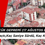 1999 Depremi Şiddeti Ne Kadardı? 1999 Gölcük Depremi Kaç Saniye Sürdü? 17 Ağustos Depreminde Kaç Kişi Öldü