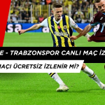 Fenerbahçe - Trabzonspor Canlı Maç İzle. Maç Saat Kaçta, Hangi Kanalda?