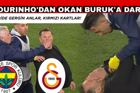 Jose Mourinho Okan Buruk'un Burnunu Sıktı. Derbide Gergin Anlar!