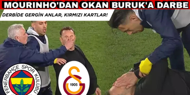 Jose Mourinho Okan Buruk'un Burnunu Sıktı. Derbide Gergin Anlar!