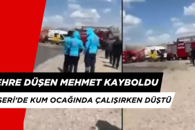 Kayseri'de Kum Ocağında Çalışırken Nehre Düşen Mehmet Hala Bulunamadı