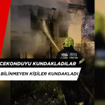 Mersin'de Bir Gecekondu Kundaklandı
