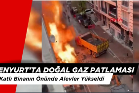 Esenyurt'ta Doğal Gaz Patlaması: 4 Katlı Binanın Önünde Alevler Yükseldi