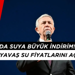 Ankara'da Suya Büyük İndirim! Mansur Yavaş Su Fiyatlarının Düştüğünü Açıkladı