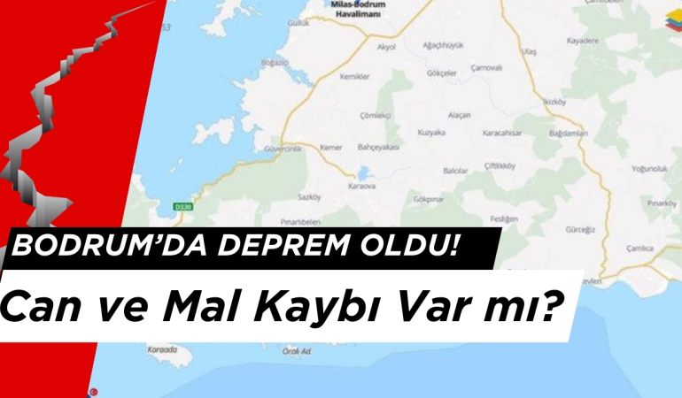 Son Dakika! Bodrum’da Deprem Oldu!