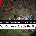 Muğla'da Kamyonetin Freni Tutmayınca Çaya Uçtu: 2 Yaralı Var, Onlarca Araba Pert!
