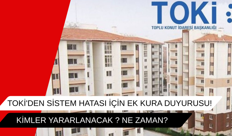 tokiden sistem hatası için ek kura duyurusu