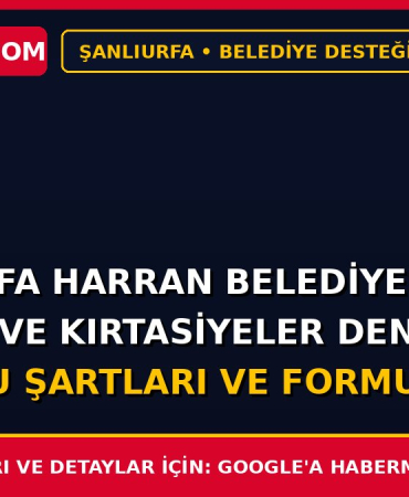 Şanlıurfa Harran Belediyesi Market ve Kırtasiyeler Denetimi Başvuru Şartları ve Formu 2026