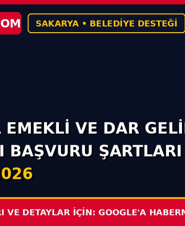 Sakarya Emekli ve Dar Gelirli Su Faturası Başvuru Şartları ve Formu 2026
