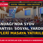 Sultandağı’nda SYDV Toplantısı: Sosyal Yardım Talepleri Masaya Yatırıldı