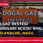 Doğalgaz Desteği Başvuruları Açıldı: Kimler Yararlanacak, Nasıl Yapılır?