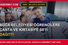 Buca Belediyesi öğrencilere çanta ve kırtasiye seti dağıttı