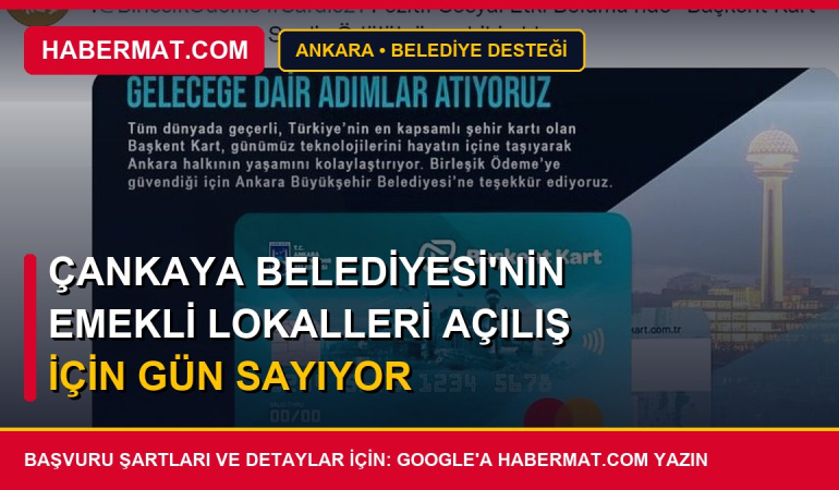 Çankaya Belediyesi'nin Emekli Lokalleri açılış için gün sayıyor