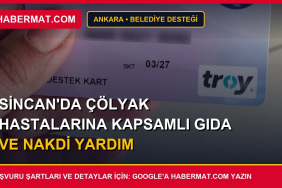 Sincan'da çölyak hastalarına kapsamlı gıda ve nakdi yardım