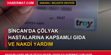 Sincan'da çölyak hastalarına kapsamlı gıda ve nakdi yardım