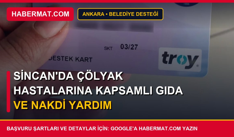 Sincan'da çölyak hastalarına kapsamlı gıda ve nakdi yardım