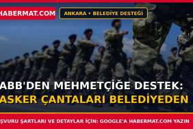 ABB'den Mehmetçiğe destek: Asker çantaları belediyeden