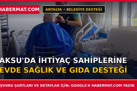 Aksu'da ihtiyaç sahiplerine evde sağlık ve gıda desteği