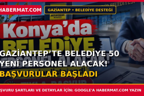 Gaziantep’te belediye 50 yeni personel alacak! Başvurular başladı