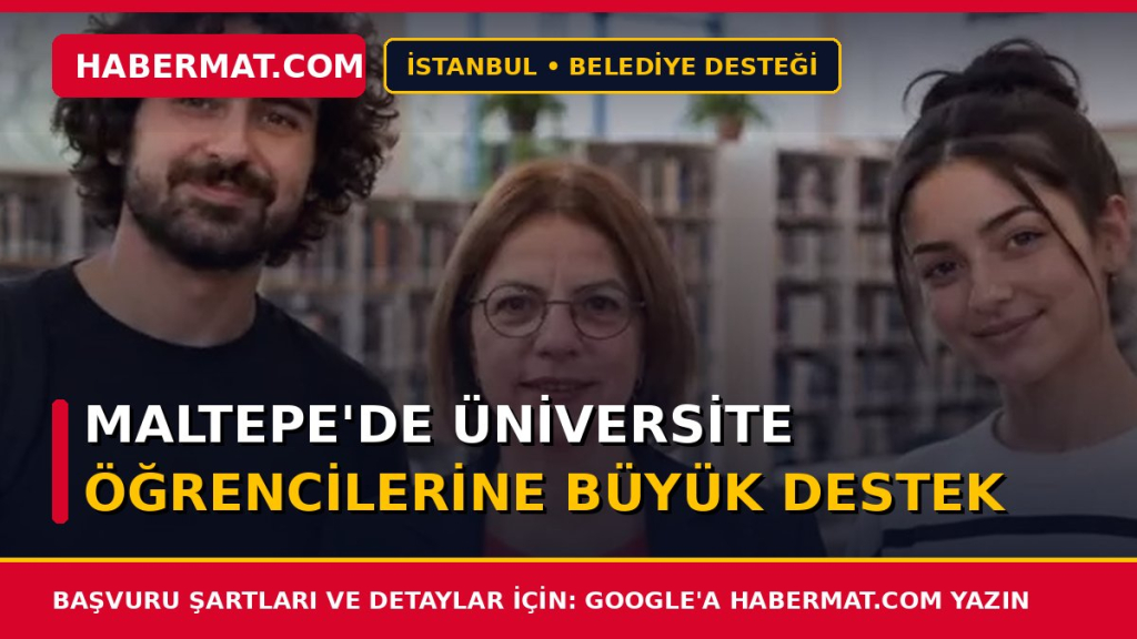 Maltepe'de üniversite öğrencilerine büyük destek