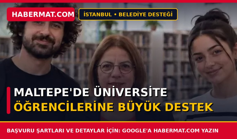 Maltepe'de üniversite öğrencilerine büyük destek