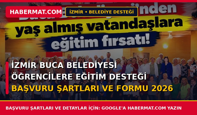 İzmir Buca Belediyesi Öğrencilere Eğitim Desteği Başvuru Şartları ve Formu 2026