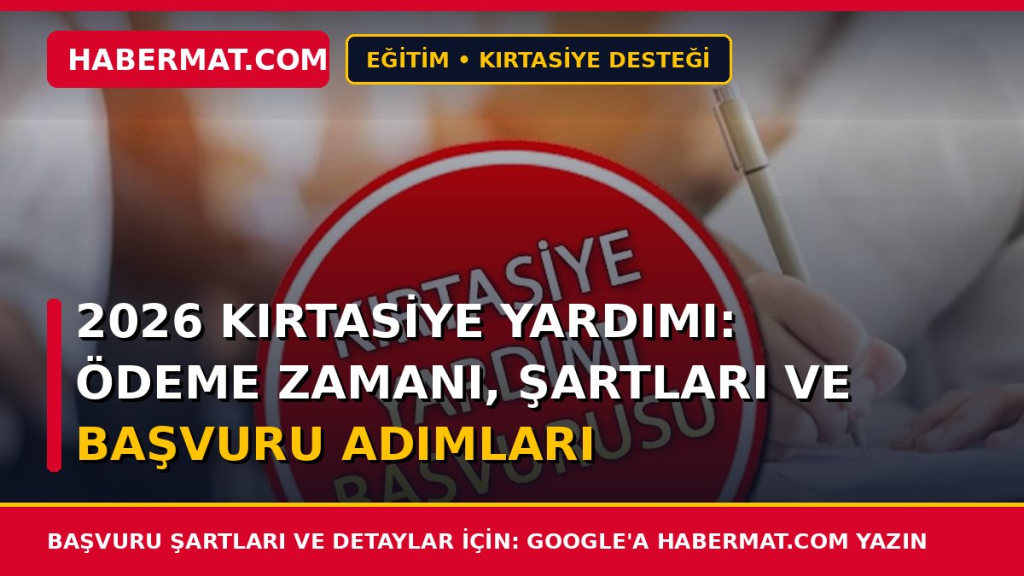 2026 Kırtasiye Yardımı: Ödeme Zamanı, Şartları ve Başvuru Adımları